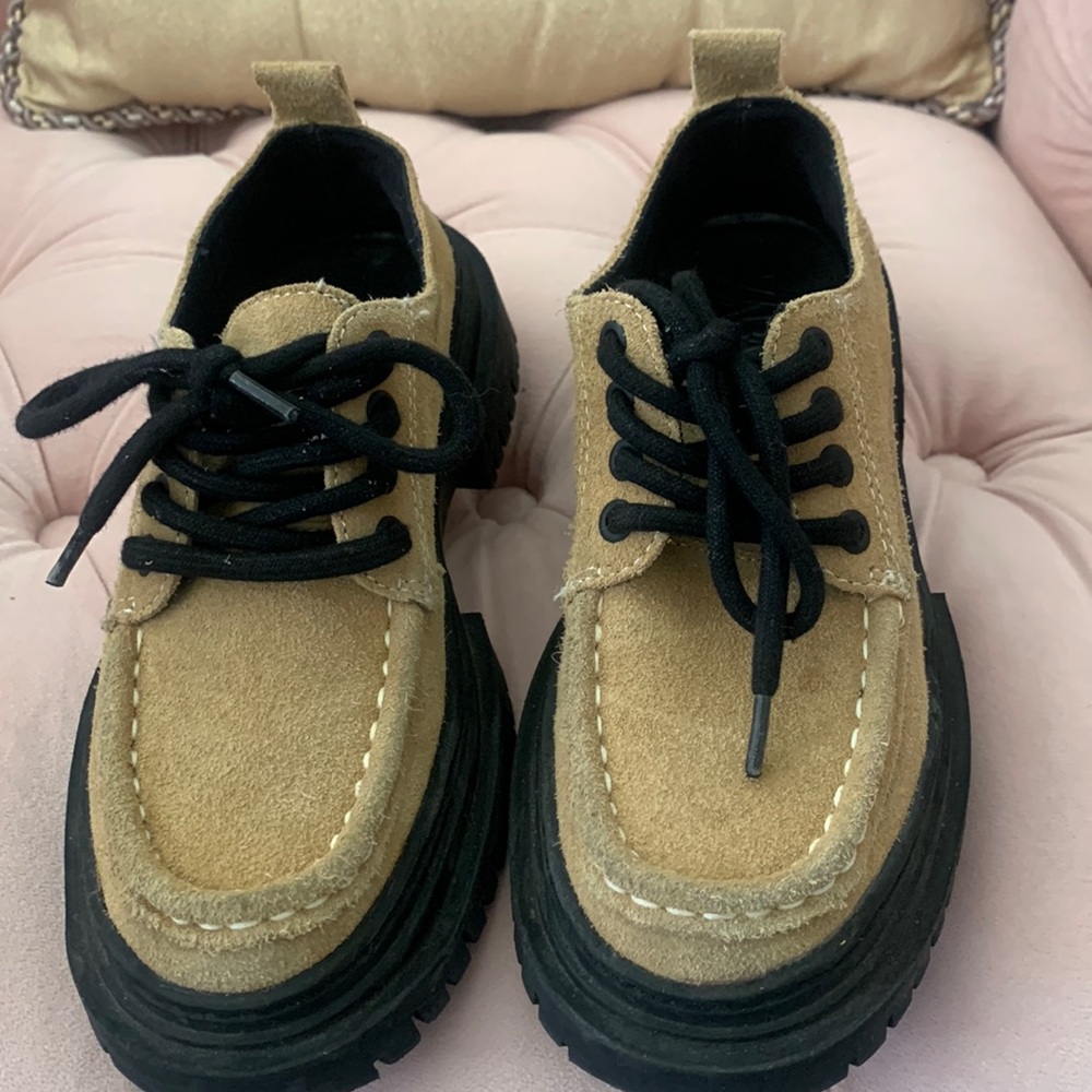 Zara suede girl’s loafers
